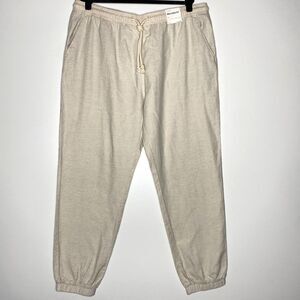 New Pull&Bear Cotton Linen Relaxed Fit Jogger Pant Men's Size XXL